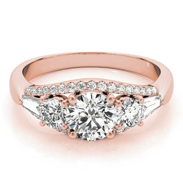 Three Stone Diamond Engagement Ring