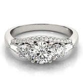 Three Stone Diamond Engagement Ring