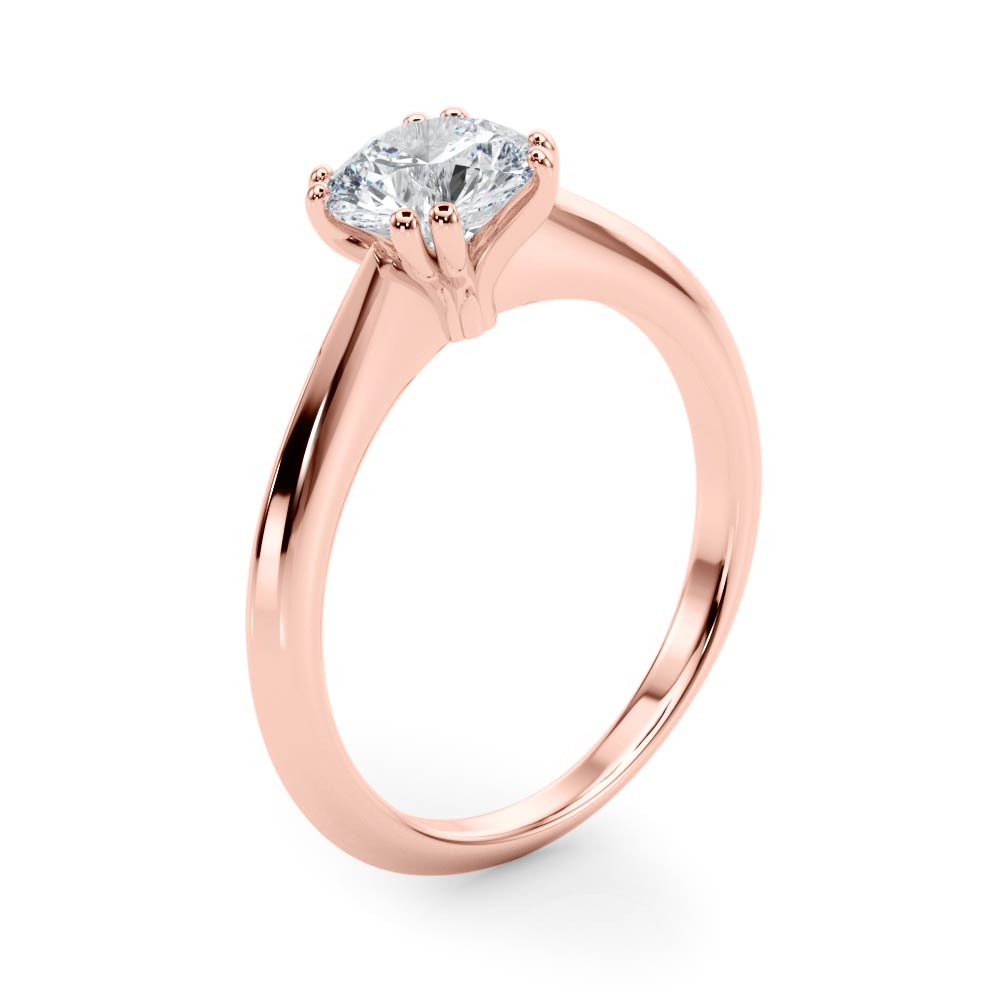 Round Cut Diamond Solitarie Engagement Ring
