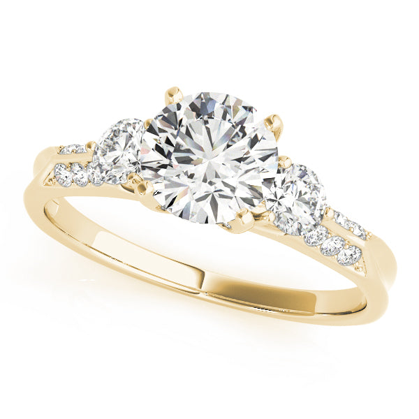 Three Stone Diamond Engagement Ring