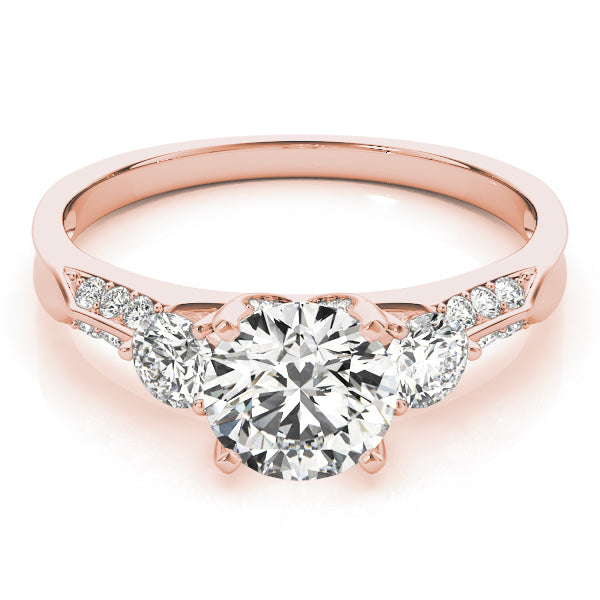 Three Stone Diamond Engagement Ring