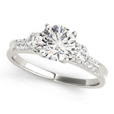 Three Stone Diamond Engagement Ring