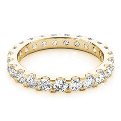 Shared-Prong Full Eternity Ring in Gold & Platinum