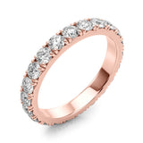 French-Cut Full Eternity Ring in Gold & Platinum