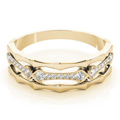 Diamond Half Eternity Ring in Gold & Platinum
