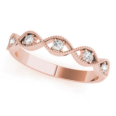 Marquise Stackable Rings Half Eternity Ring in Gold & Platinum