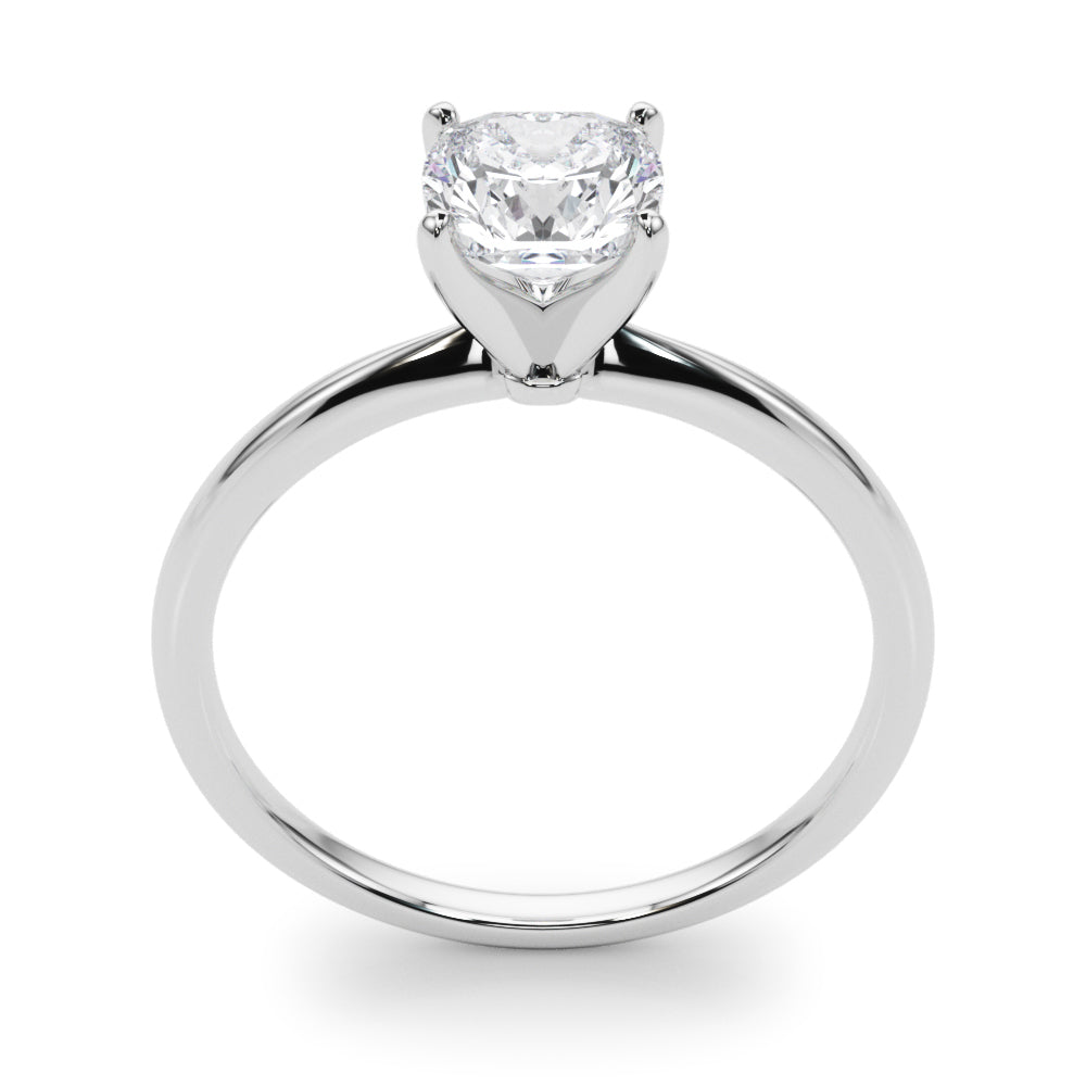 IGI Lab-Grown D-VVS Round Diamond Classic 4-Prong Solitaire Engagement Ring.