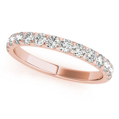 Diamond Half Eternity Ring in Gold & Platinum