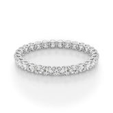 0.50-3.00ct Lab-Grown D/VVS Round Cut Diamond U Prong Full Eternity Wedding Ring