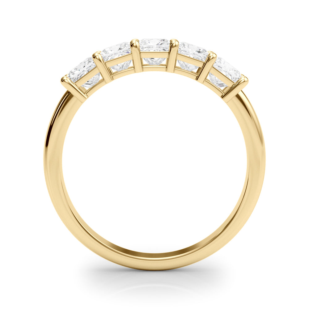 Lab-Grown Diamond Prong Princess Cut 5-Stone Diamond Ring