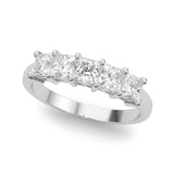 Lab-Grown Diamond Prong Princess Cut 5-Stone Diamond Ring