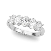 Oval Cut Lab Grown Diamond Five Stone Ring
