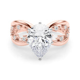 Bespoke Sidestone Round Diamond Engagement Ring — 9K/18K Gold & Platinum