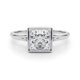 Lab-Grown Emerald Diamond D-VVS Solitaire Engagement Ring Gift For Her