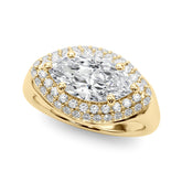 Resplendent Trellis Marquise Diamond Engagement Ring — 9K/18K Gold & Platinum