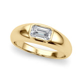 Bespoke Pave Emerald Diamond Engagement Ring — 9K/18K Gold & Platinum