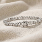 Diamond Kisses Bracelet With 0.05ct Set in 925 Silver