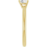 Heart White Sapphire Symbols Ring in Gold