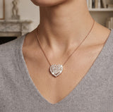 Avail Heart Diamond Necklace 1.25ct Platinum Gold