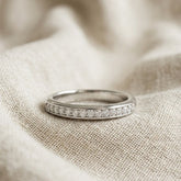 Lab Diamond Heritage Grain Ring 0.15ct H/SI in 925 Silver