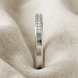 Lab Diamond Heritage Grain Ring 0.15ct H/SI in 925 Silver