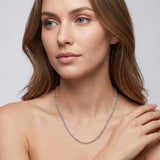 9K cable chain on model anniversary gift for her