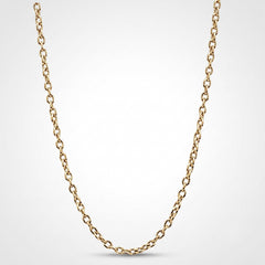 9K yellow gold cable chain Christmas gift for her