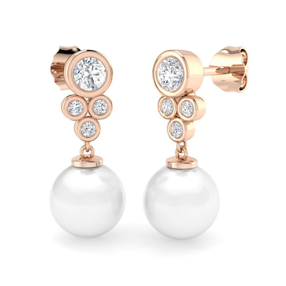 push back drop earrings