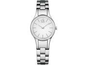 CK Calvin Klein K4323126 Simplicity White Dial Ladies Watch Silver One Size