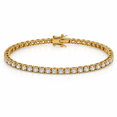 Lab grown diamond tennis bracelet