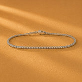 WGI 1.46Ct Natural Round Diamond Tennis Bracelet 18k White Gold Ready To Ship