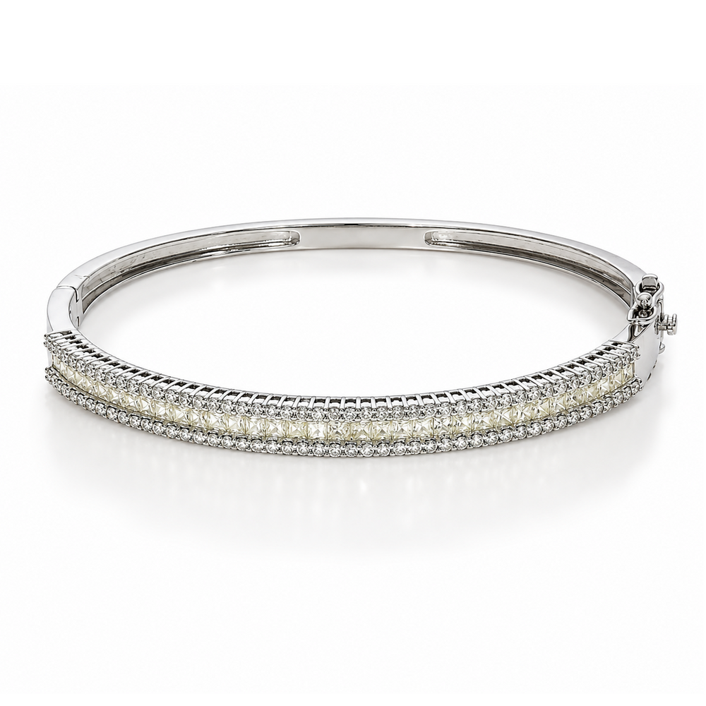 Lab grown diamond tennis bracelet