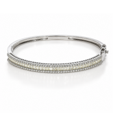 Lab grown diamond tennis bracelet