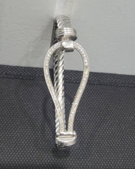 WGI 0.70Carat Natural Round Diamond Eternity Bangle 9k White Gold Ready To Ship