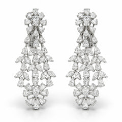 Lab grown diamond earring