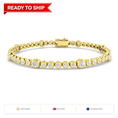 Lab grown diamond tennis bracelet