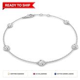 Lab grown diamond tennis bracelet