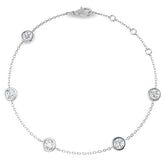 1.25ct Lab Grown Diamond Bracelet in 9K White Gold