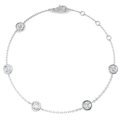 1.25ct Lab Grown Diamond Bracelet in 9K White Gold