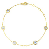 1.25ct Lab Grown Diamond Bracelet in 9K Yellow Gold