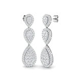 Royal Diamond Earring 1.75 ct Platinum, 9ct, 18ct White, Yellow & Rose Gold | Handcrafted Fine Jewellery-12