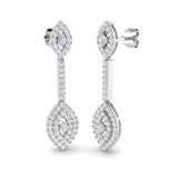 Deexy 1ct Gold Diamond Drop & Trilogy Earrings – Elegant Jewelry Luxe