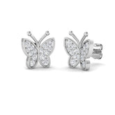 Lusny Gold Diamond Earrings - 0.33ct Elegant Shape Jewelry