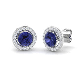 Erjby 1.5ct Gold Tanzanite Diamond Earrings - Luxury Gemstone Jewelry