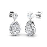 Opulent Diamond Earring 0.5 ct Platinum, 9ct, 18ct White, Yellow & Rose Gold | Handcrafted Fine Jewellery-12