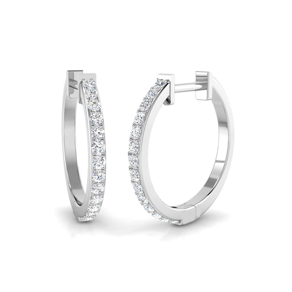 Hoop Earrings - Tunly Diamond 0.33ct Luxury Gold