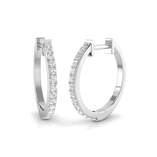 Hoop Earrings - Tunly Diamond 0.33ct Luxury Gold