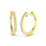 Hoop Earrings - Tunly Diamond 0.33ct Luxury Gold