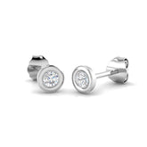 "Dainy Luxury Gold Solitaire Diamond Earrings 0.2ct - 1.25ct"