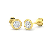 9ct Yellow Gold 0.57ct Lab Grown Diamond Solitaire Earrings